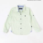 DC Pastel Green Solid Boys' Shirt