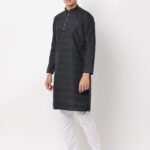 Black Textures kurta