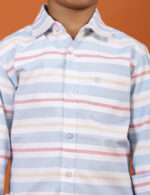Pastel Charm Striped Shirt - Image 2