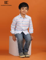 Pastel Charm Striped Shirt - Image 3