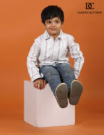 Vertical Charm Striped Shirt - Image 4