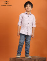 Geometric Charm Shirt – Light Pink - Image 5