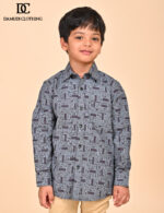 Monochrome Grid Shirt – Boys Edition - Image 4