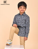 Monochrome Grid Shirt – Boys Edition - Image 3