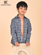 Monochrome Grid Shirt – Boys Edition - Image 6