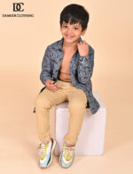 Monochrome Grid Shirt – Boys Edition