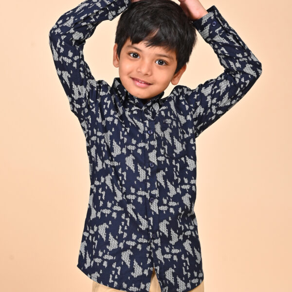 Midnight Grid Shirt – Boys Edition