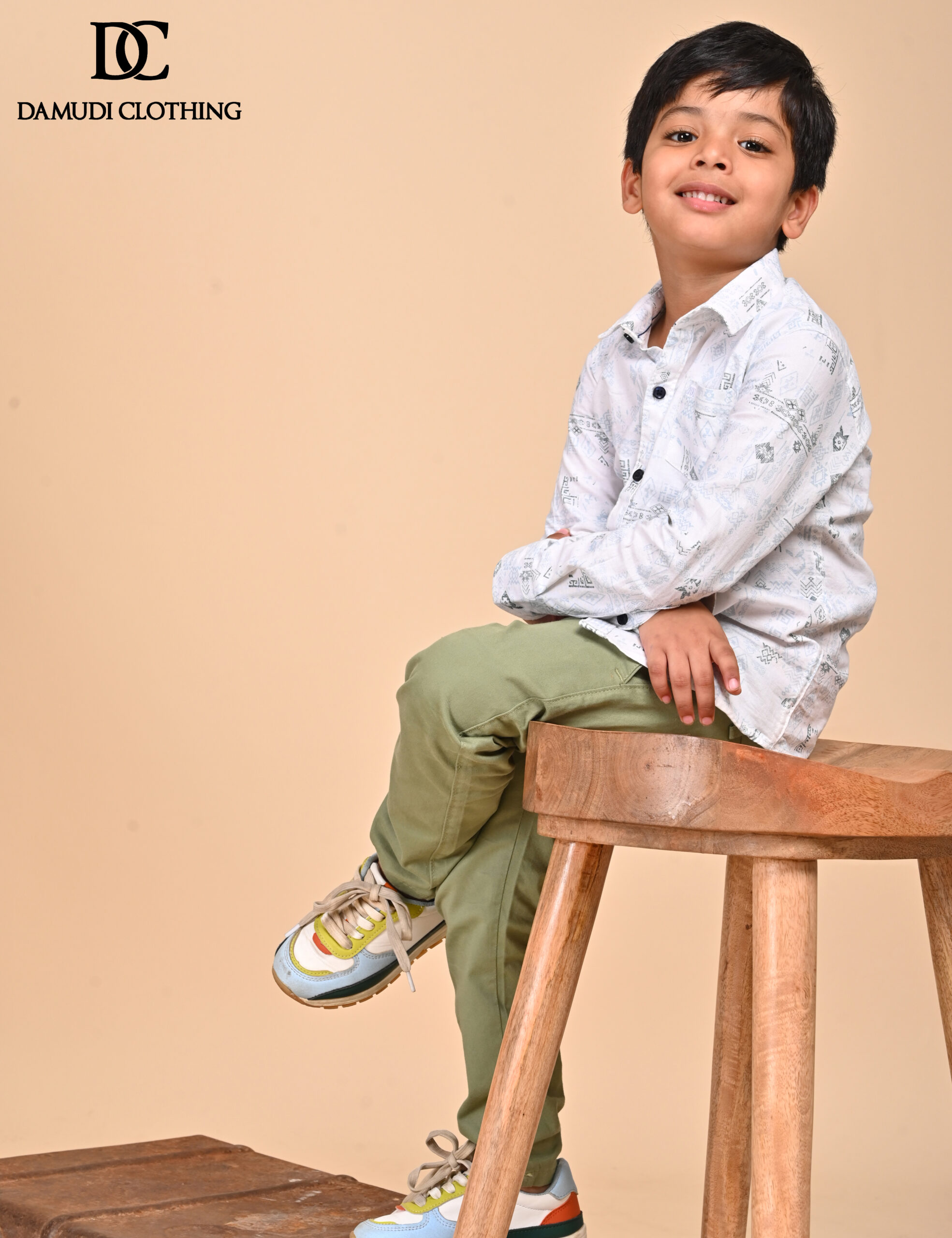 CH7_3515 Rustic Print Shirt – Boys Edition - Image 1