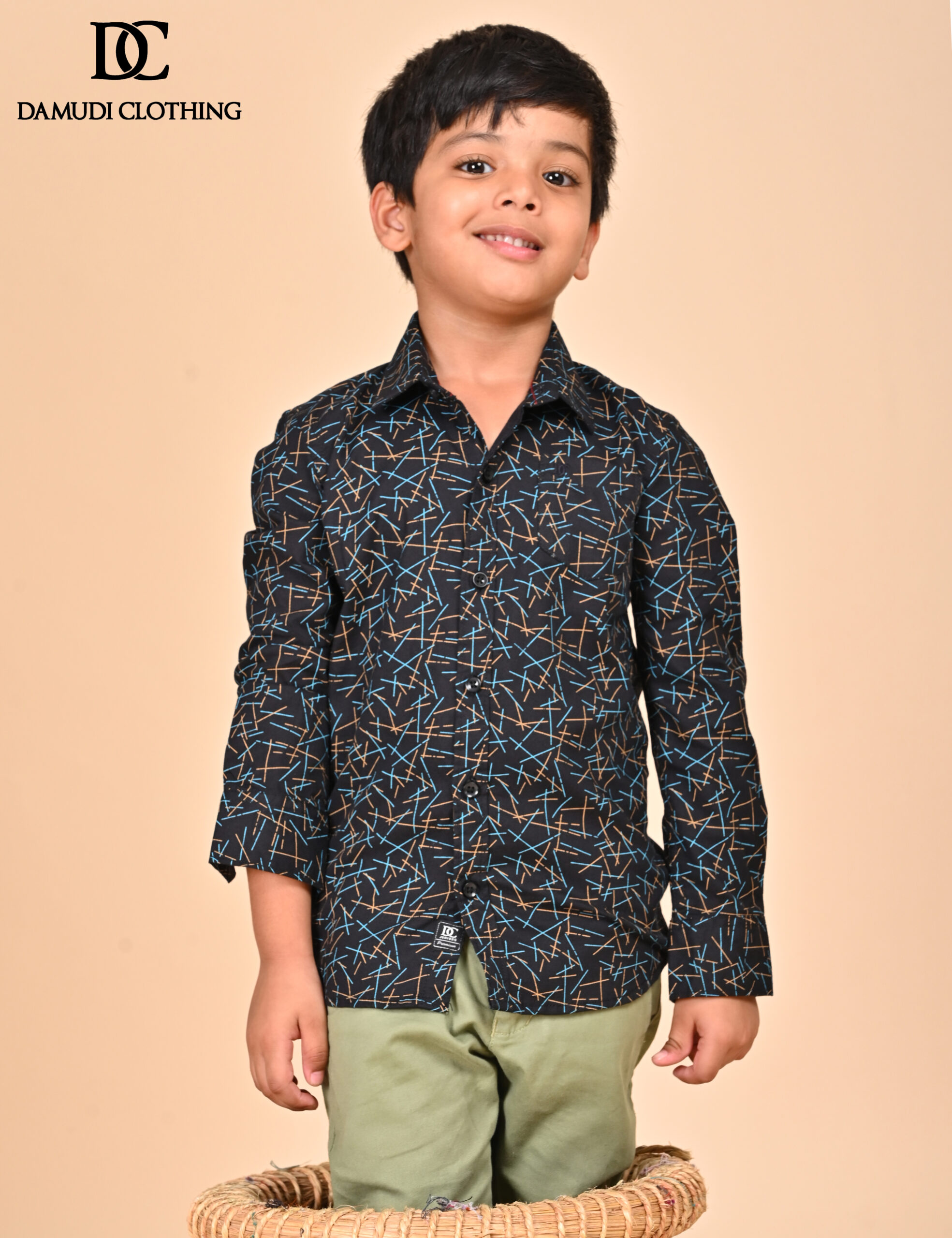 CH7_3680 Abstract Patch Shirt – Boys Edition - Image 2