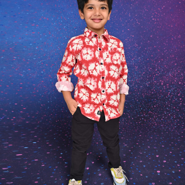 Crimson Swirl Shirt – Boys Edition