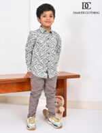 Diamond Grid Shirt – Boys Edition - Image 4