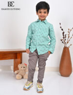 Mint Dotline Shirt – Boys Edition - Image 4