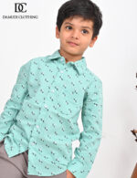 Mint Dotline Shirt – Boys Edition